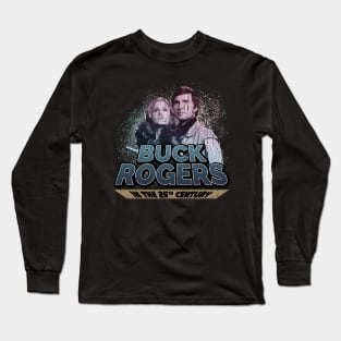 Vintage Worn Crack - Buck Rogers 1979 Glitch Long Sleeve T-Shirt